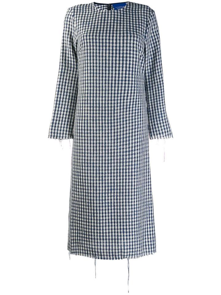 Simon Miller Checkered Midi Dress - Blue