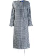 Simon Miller Checkered Midi Dress - Blue