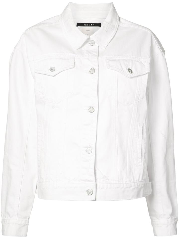 Ksubi - Denim Jacket - Women - Cotton - M, White, Cotton