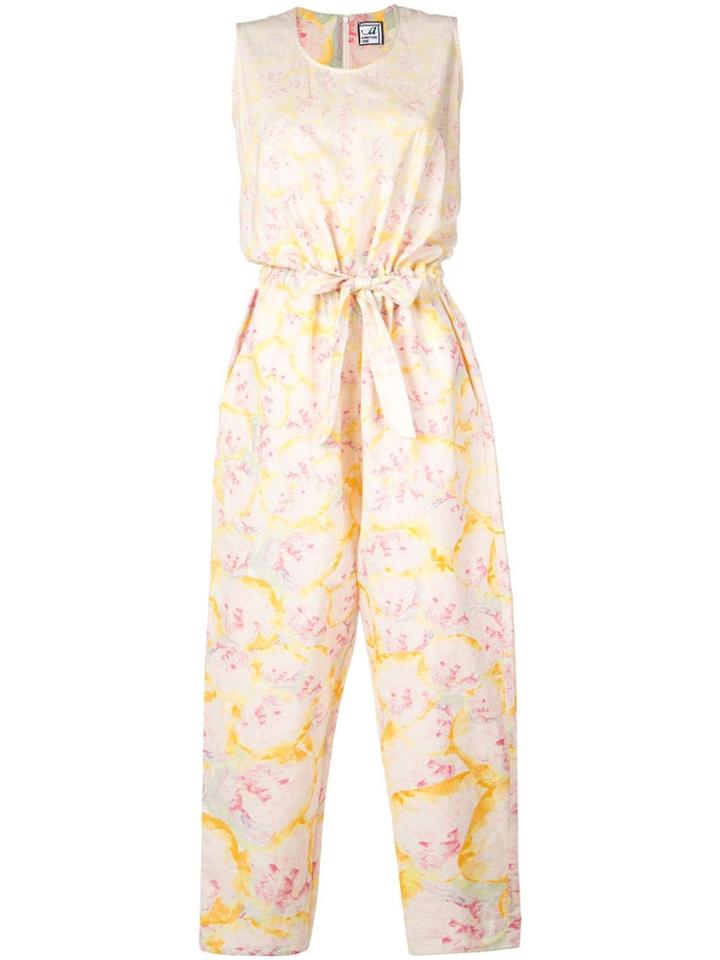 Anntian Abstract Print Jumpsuit - Neutrals