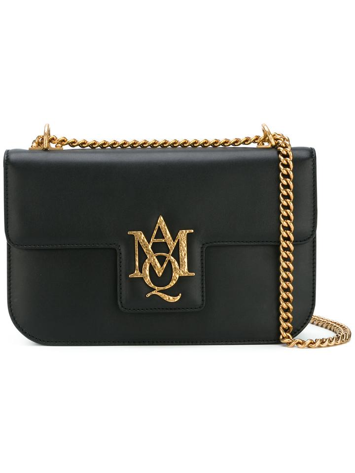 Alexander Mcqueen - Insignia Satchel - Women - Leather/metal - One Size, Women's, Black, Leather/metal
