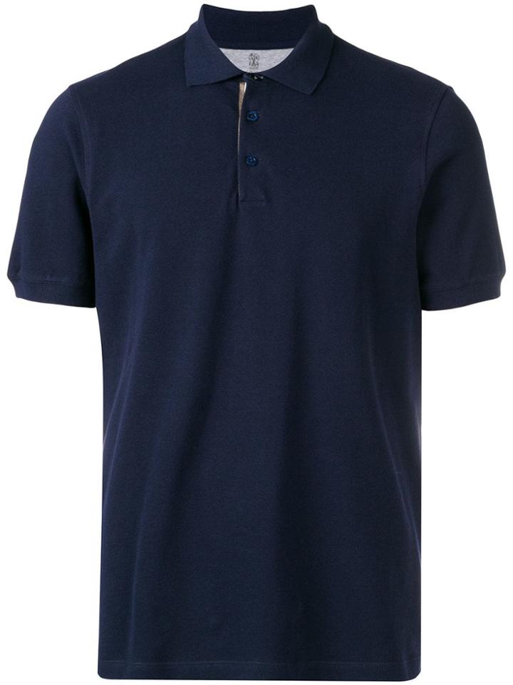 Brunello Cucinelli Basic Polo Shirt - Blue