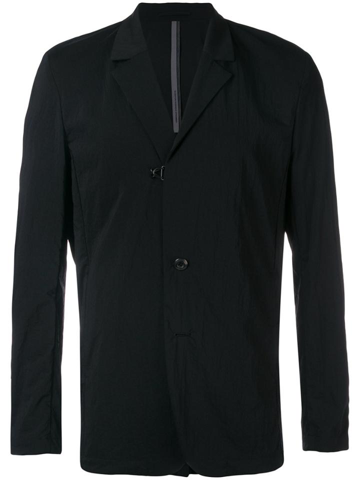 Attachment Single-breasted Blazer - Black