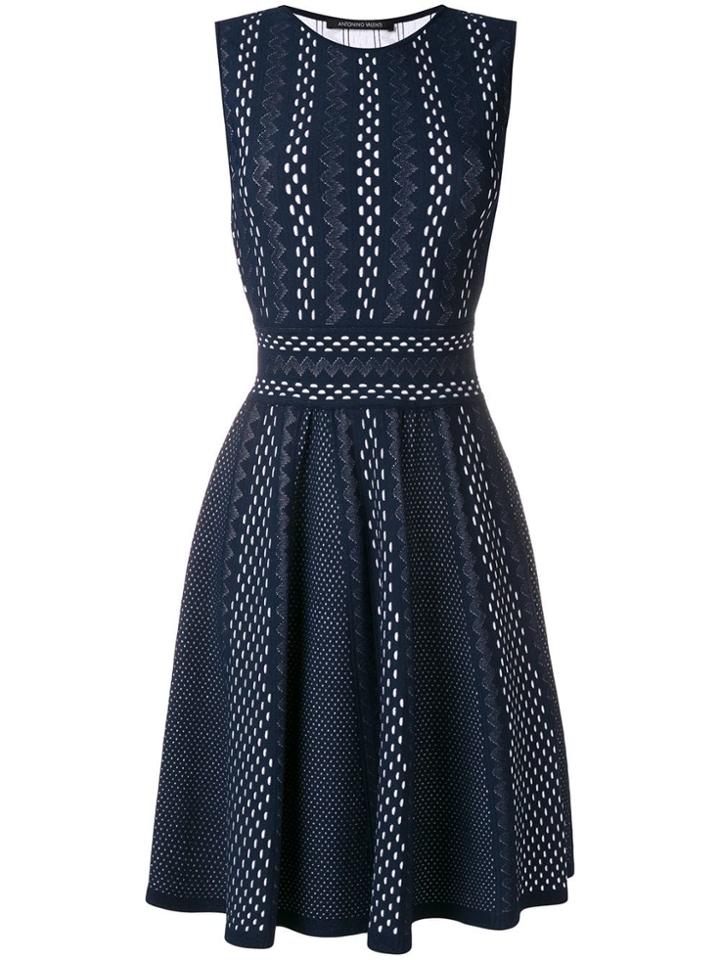 Antonino Valenti Flared Midi Dress - Blue