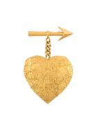 Chanel Vintage Heart And Arrow Brooch