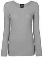 Giorgio Armani Knitted Top - Grey