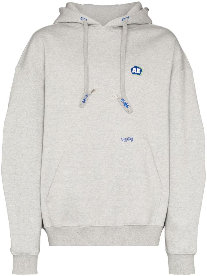 Ader Error Logo Hooded Sweatshirt - Grey