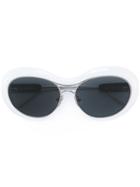 Sacai Oversized Rounded Sunglasses - White