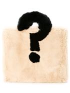 Tu Es Mon Trésor Question Mark Tote - White