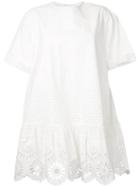 Sea Exploded Eyelet T-shirt Dress, Women's, Size: 8, White, Cotton