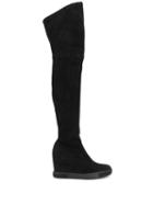 Casadei Wedge Thigh-high Boots - Black