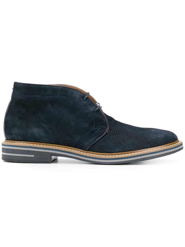 Brimarts Lace-up Ankle Boots - Blue