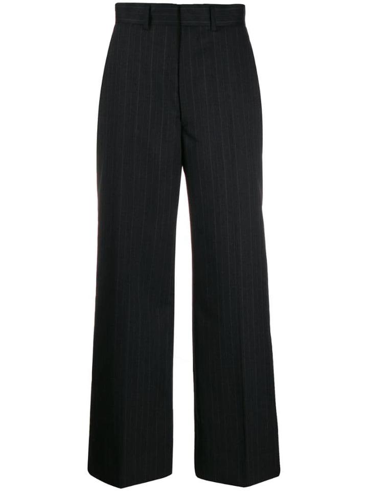 Junya Watanabe Pin-stripe Wide-leg Trousers - Grey