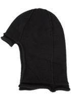 Ma+ - Long Back Beanie - Unisex - Lambs Wool - One Size, Black, Lambs Wool