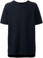 Fadeless Short Sleeves Sweatshirt, Men's, Size: M, Blue, Cotton