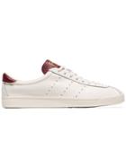 Adidas White And Burgundy Lacombe Sneakers