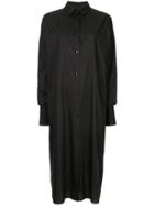 Boyarovskaya Oversized Shirt Dress - Black