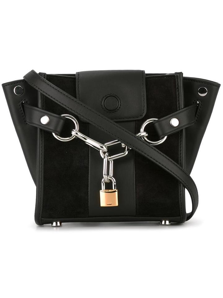 Alexander Wang Mini 'attica' Crossbody Bag, Women's, Black, Leather/suede/metal