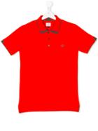 Armani Junior - Teen Logo Crest Polo Shirt - Kids - Cotton - 14 Yrs, Red