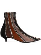 Sonia Rykiel Zipped Ankle Boots - Brown