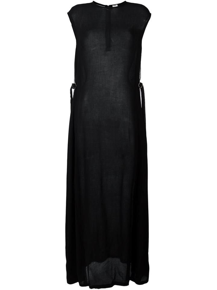 Damir Doma Sleeveless Maxi Dress, Women's, Size: Small, Black, Viscose/virgin Wool