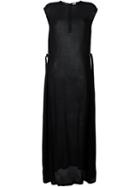 Damir Doma Sleeveless Maxi Dress, Women's, Size: Small, Black, Viscose/virgin Wool