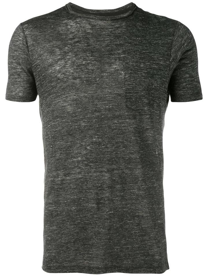 Rag & Bone Chest Pocket T-shirt, Men's, Size: Small, Grey, Linen/flax