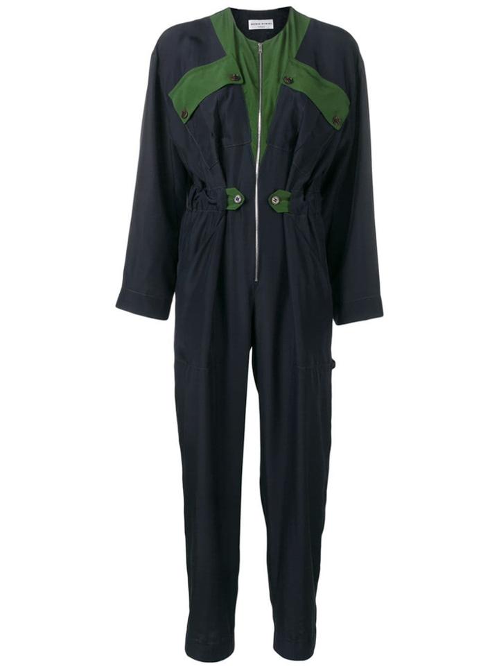 Sonia Rykiel Contrast Pocket Jumpsuit - Blue
