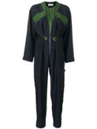 Sonia Rykiel Contrast Pocket Jumpsuit - Blue