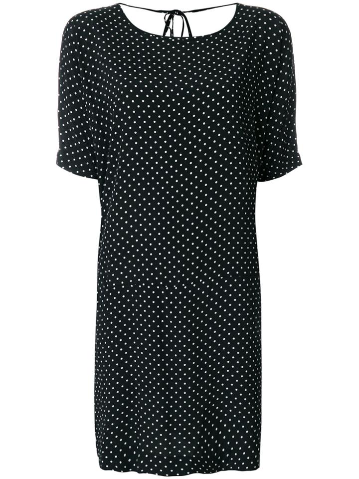 Twin-set Polka Dot T-shirt Dress - Black