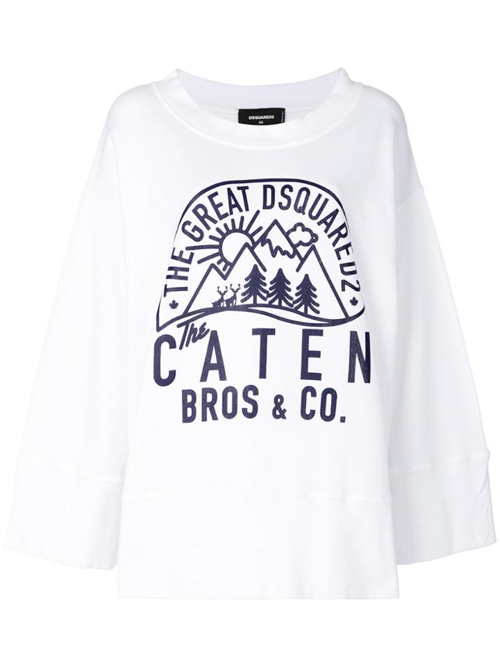 Dsquared2 Printed Top - White