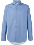 Classic Shirt - Men - Cotton - M, Blue, Cotton, Finamore 1925 Napoli