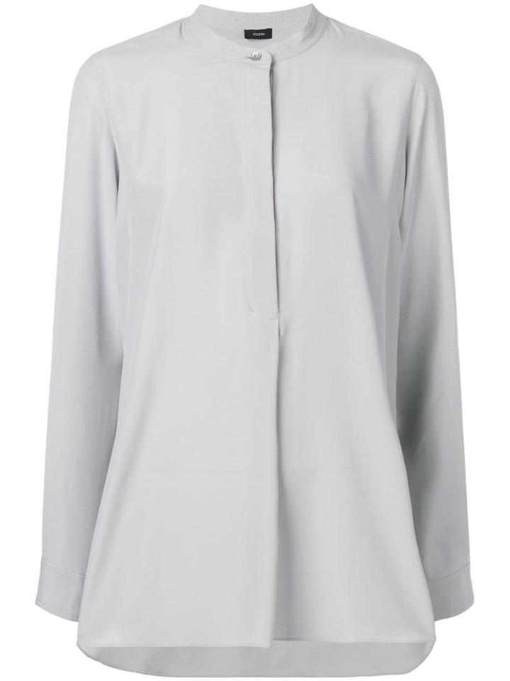 Joseph Band Collar Shirt - Grey