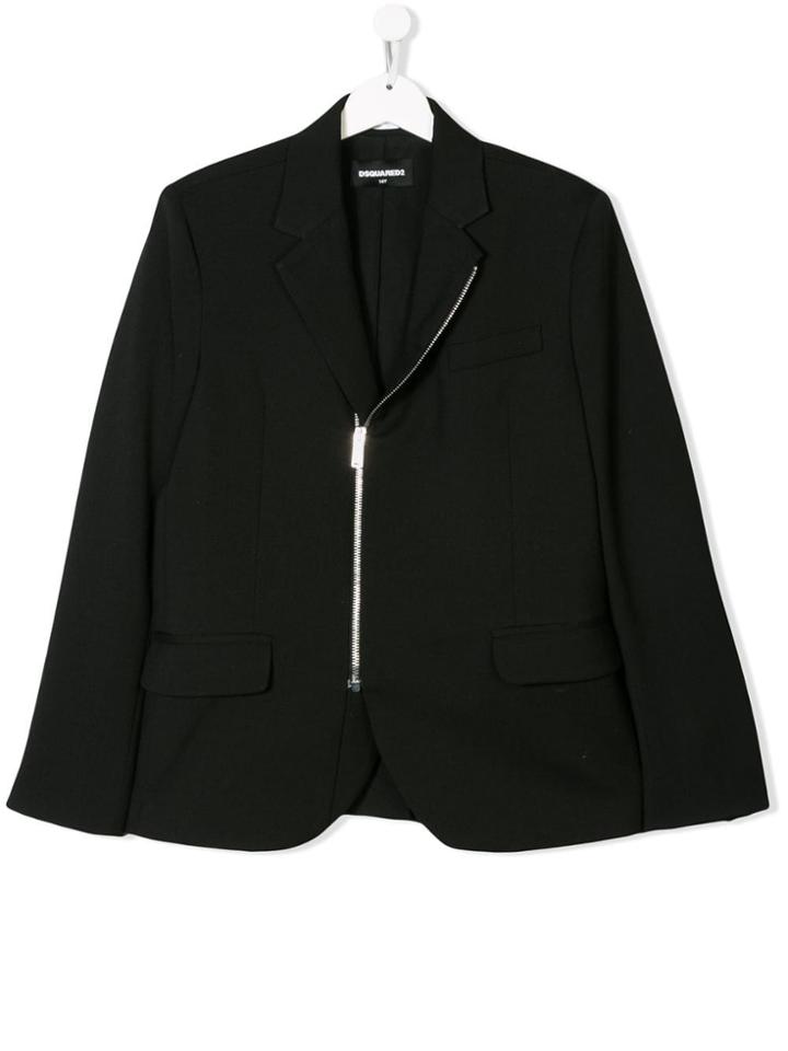 Dsquared2 Kids Teen Zipped Blazer - Black