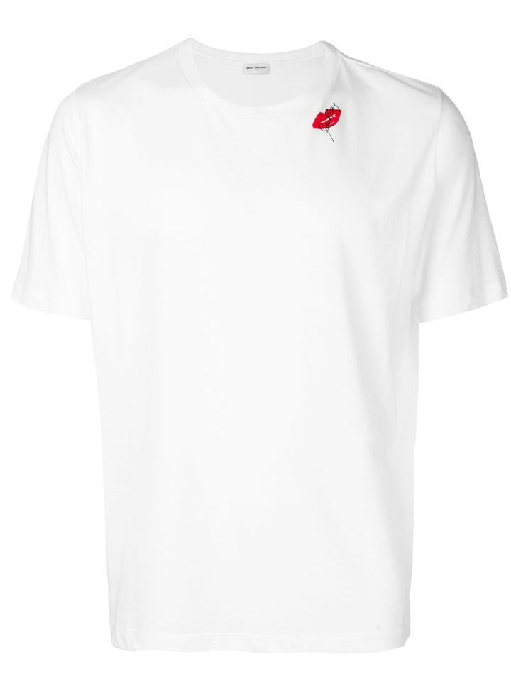 Saint Laurent - Slow Kissing T-shirt - Men - Cotton - Xxl, White, Cotton