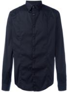 Armani Jeans Front Bib Shirt, Men's, Size: Medium, Black, Cotton/polyamide/spandex/elastane