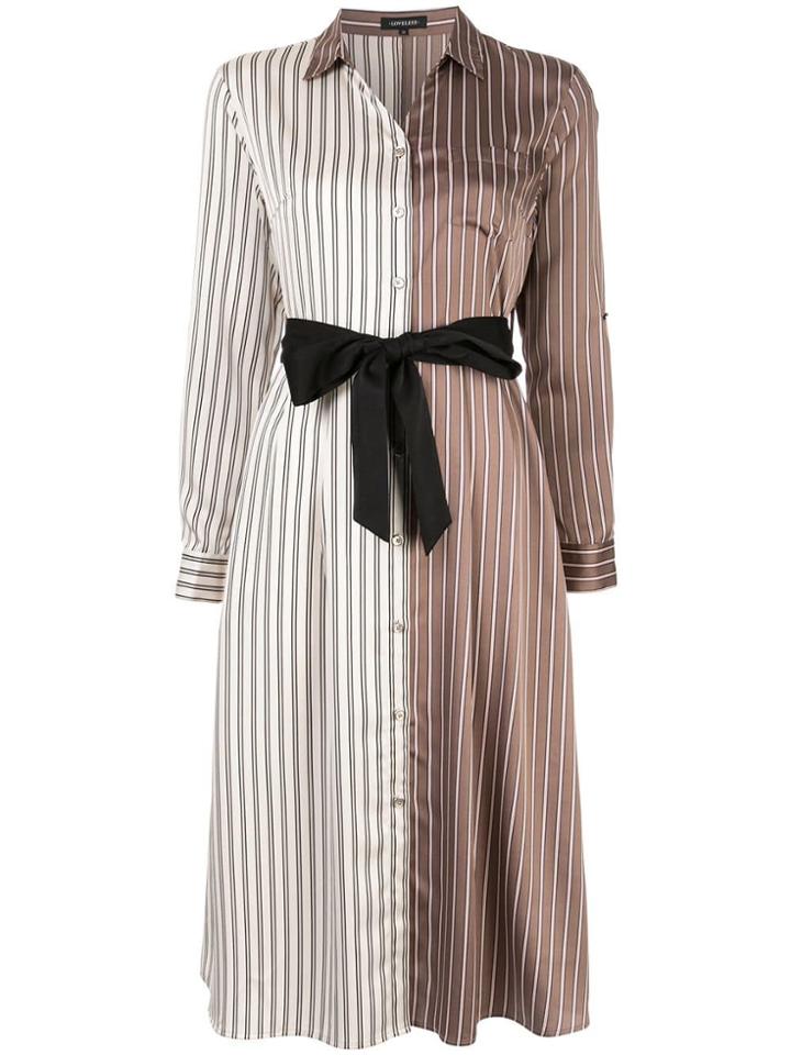 Loveless Colour Block Striped Shirt Dress - Multicolour