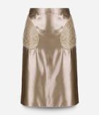 Christopher Kane Midi Skirt With Lace Pockets