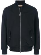 Maison Flaneur Casual Bomber Jacket - Blue