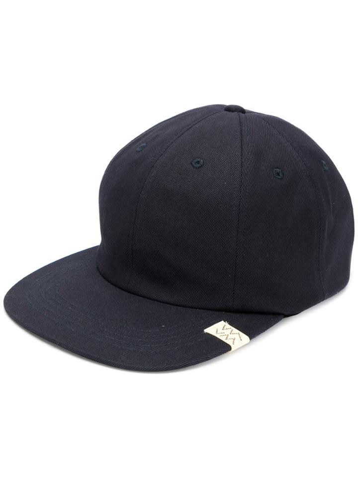 Visvim Logo Patch Baseball Cap - Blue