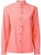 Tomas Maier Band Collar Shirt - Yellow & Orange