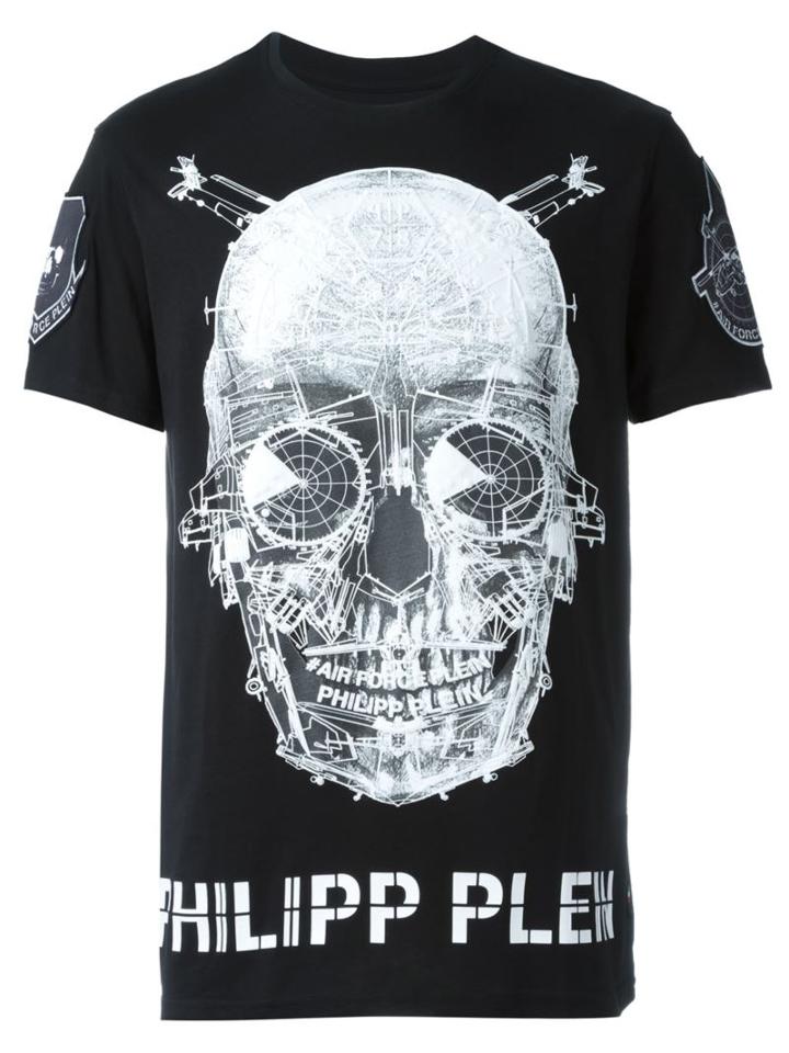 Philipp Plein Skull Print T-shirt, Men's, Size: Xxl, Black, Cotton