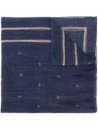 Brunello Cucinelli Star Pattern Scarf - Blue