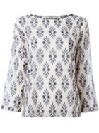 Forte Forte - Printed Longsleeve Top - Women - Cotton - 0, Women's, White, Cotton