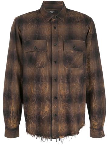 Amiri Burnished Lumberjack Shirt - Brown