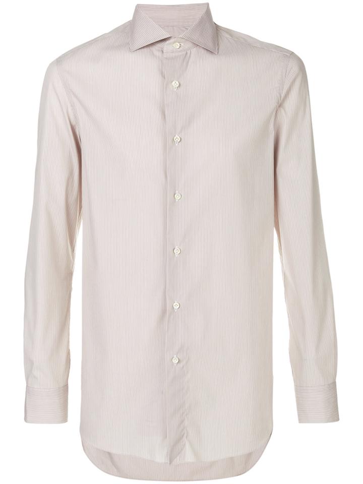 Boglioli Striped Shirt - Nude & Neutrals