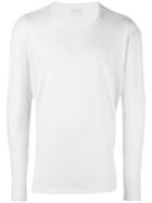 Simon Miller Crew Neck Jumper, Men's, Size: 2, White, Silk/cotton