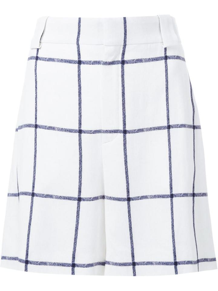 Chloé Windowpane Check Shorts