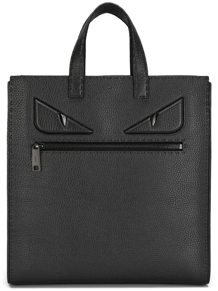 Fendi 'selleria' Tote, Men's, Grey, Calf Leather