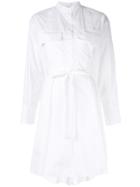 Nina Ricci Belted Shirt Dress - White